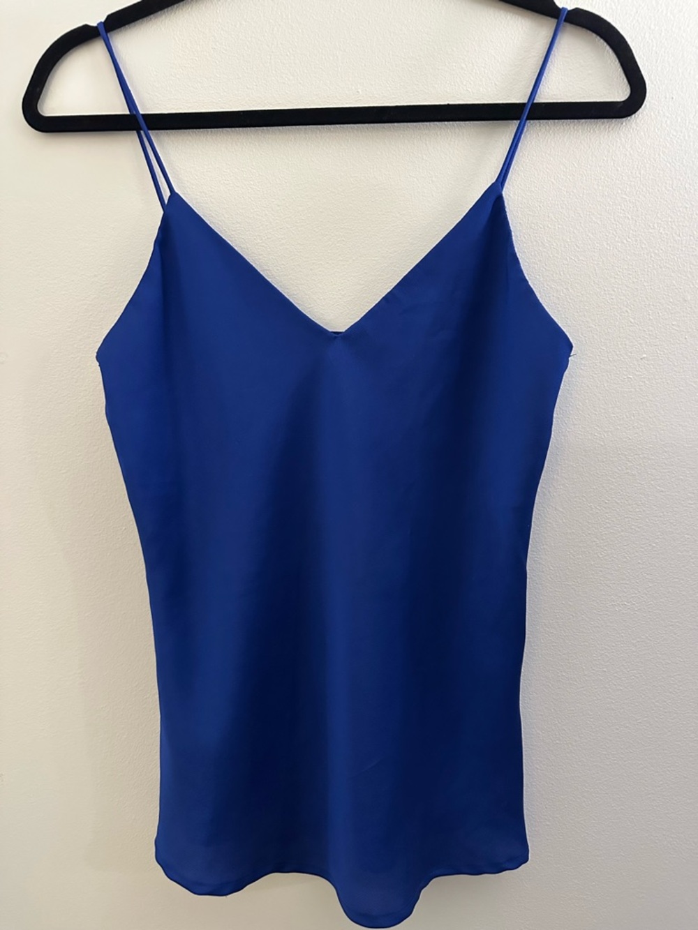 Chico's Royal Blue Satin Cami Tank Top - Size S (Chico's) / US M